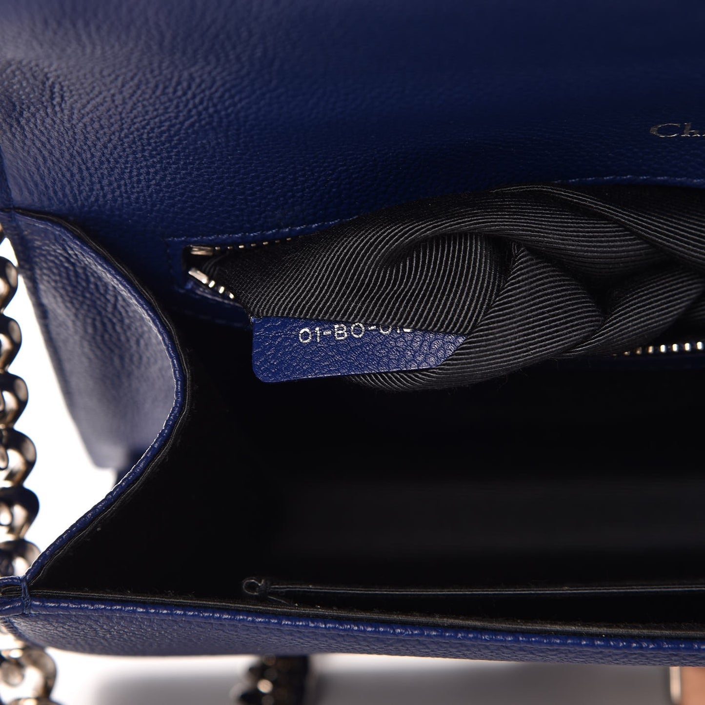 Grained Calfskin Medium Diorama Flap Bag Bleu De Minuit