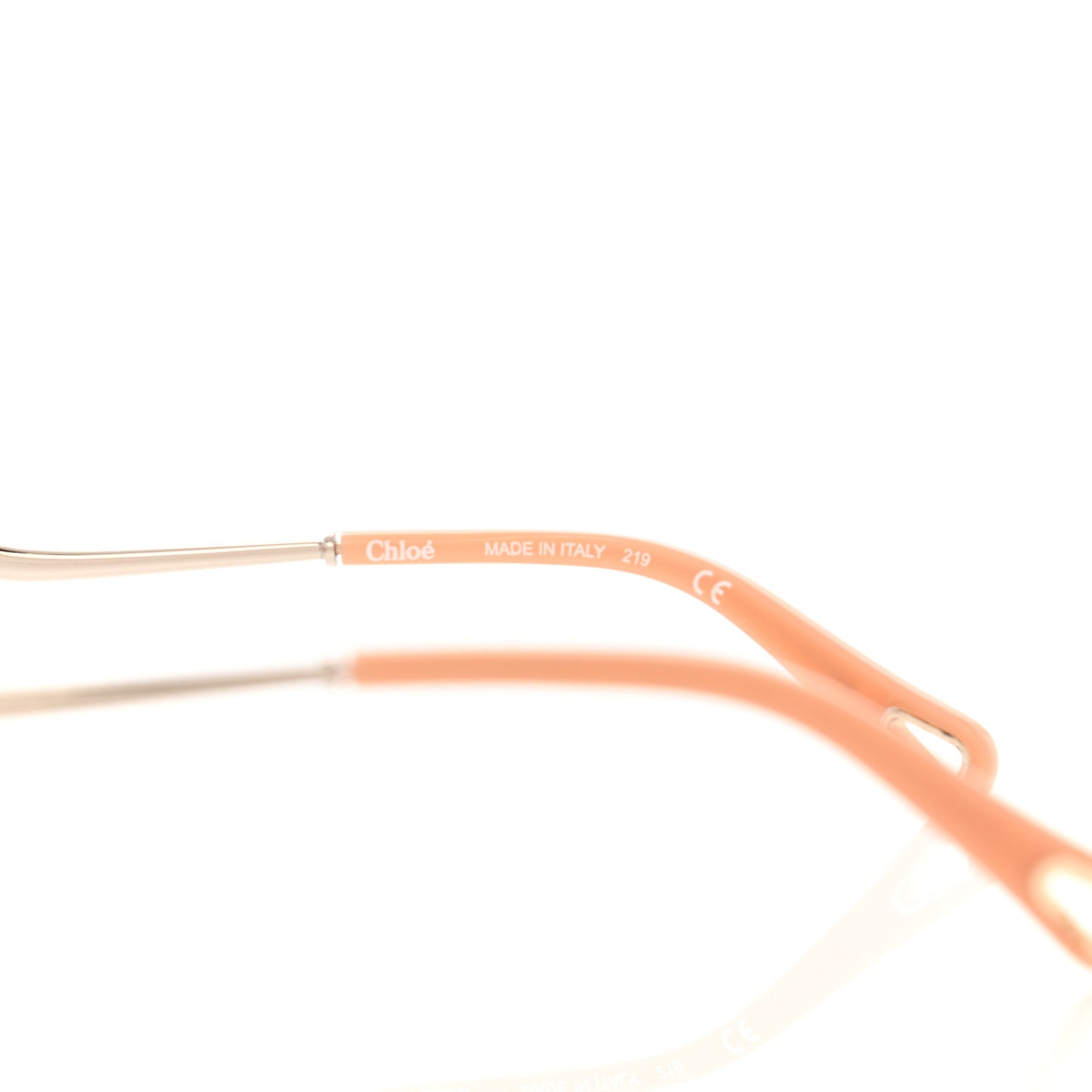 Oversize Round Sunglasses CE153S Gold Pink