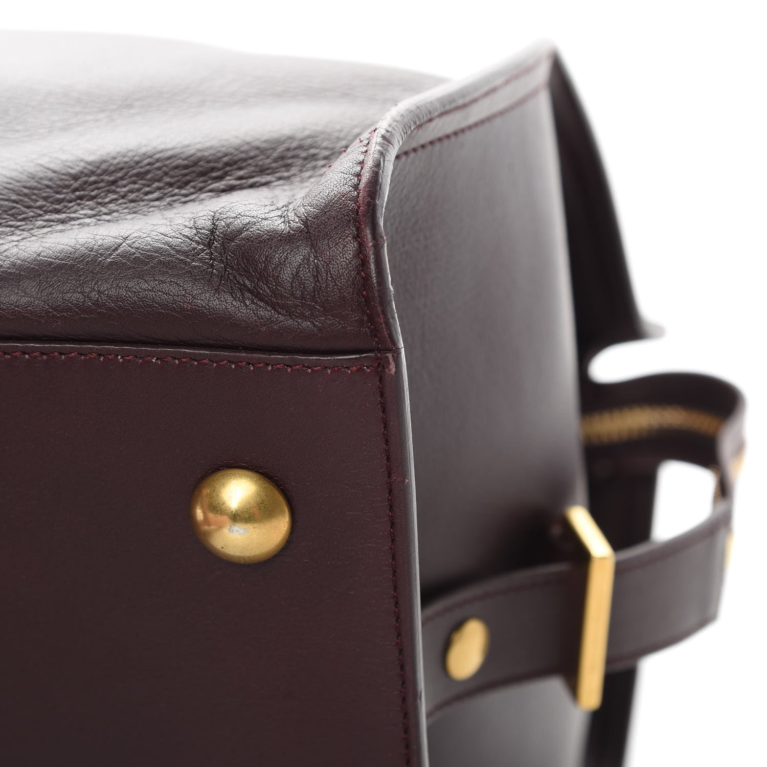 Saint Laurent Calfskin Medium Classic Y Cabas Bordeaux 11 of 17