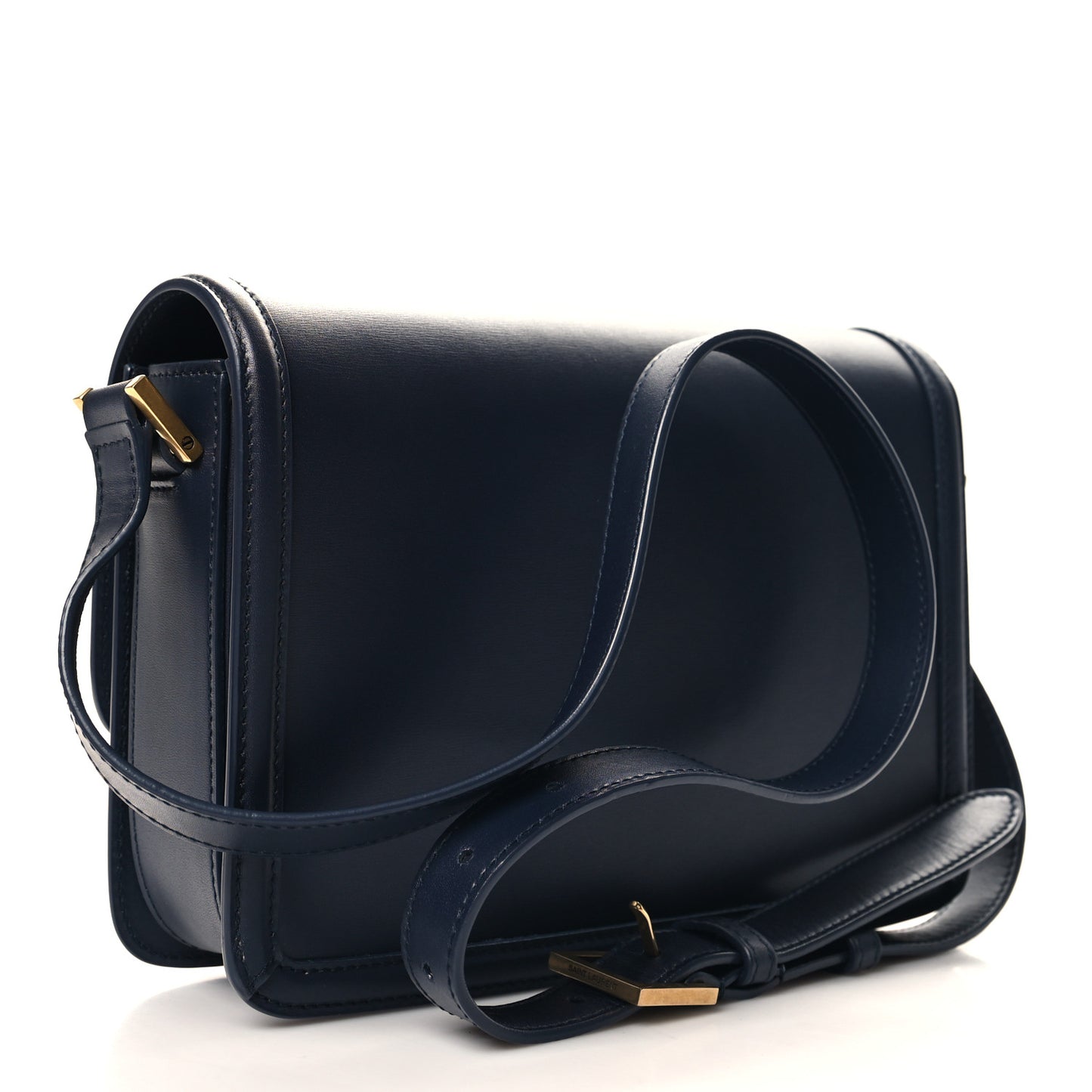 Box Calfskin Monogram Medium Solferino Satchel Deep Marine