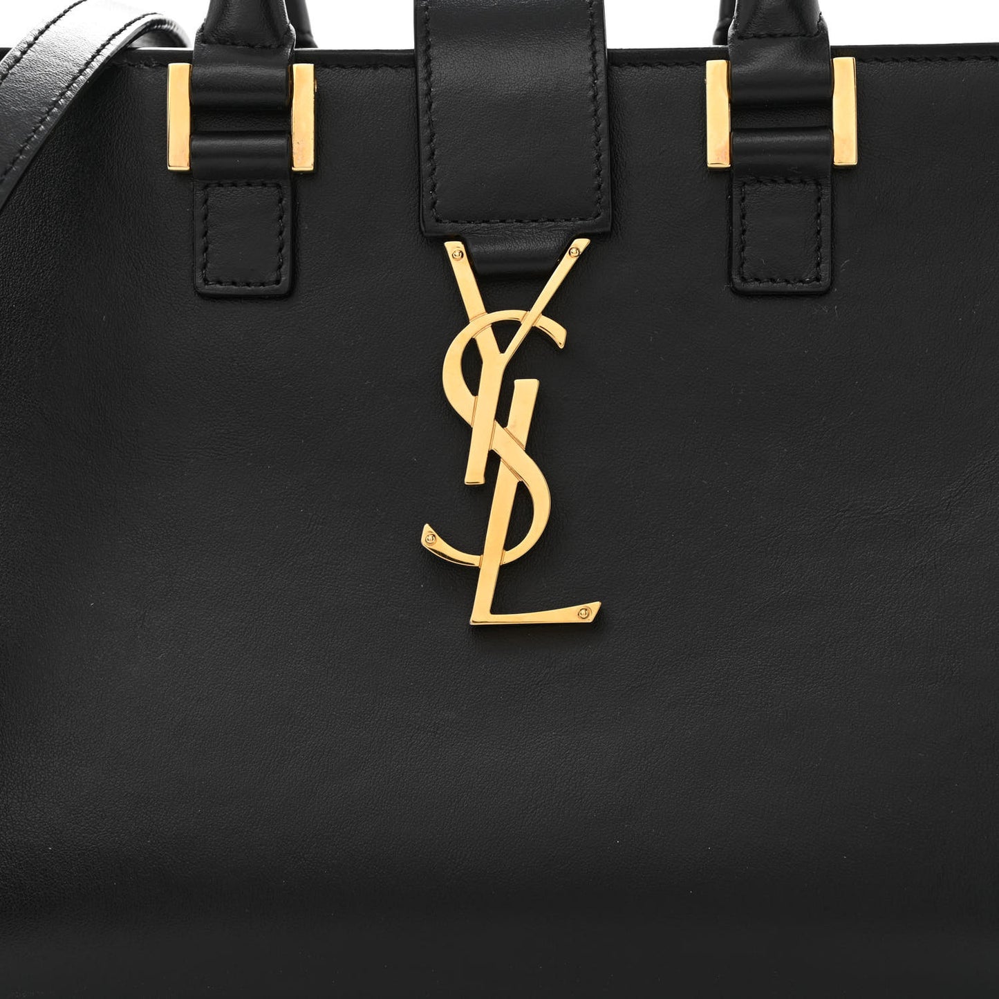 Calfskin Monogram Baby Cabas Black