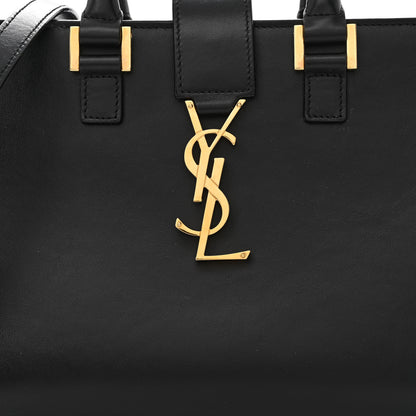 Saint Laurent Calfskin Monogram Baby Cabas Black 8 of 10