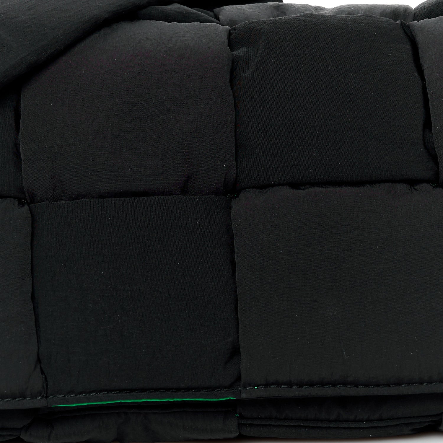 Bottega Veneta Nylon Intrecciato Padded Tech Cassette Bag Black Green 8 of 11