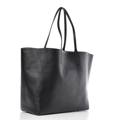 MCM Grained Calfskin Large Reversible Wandel Tote Black 4 of 12