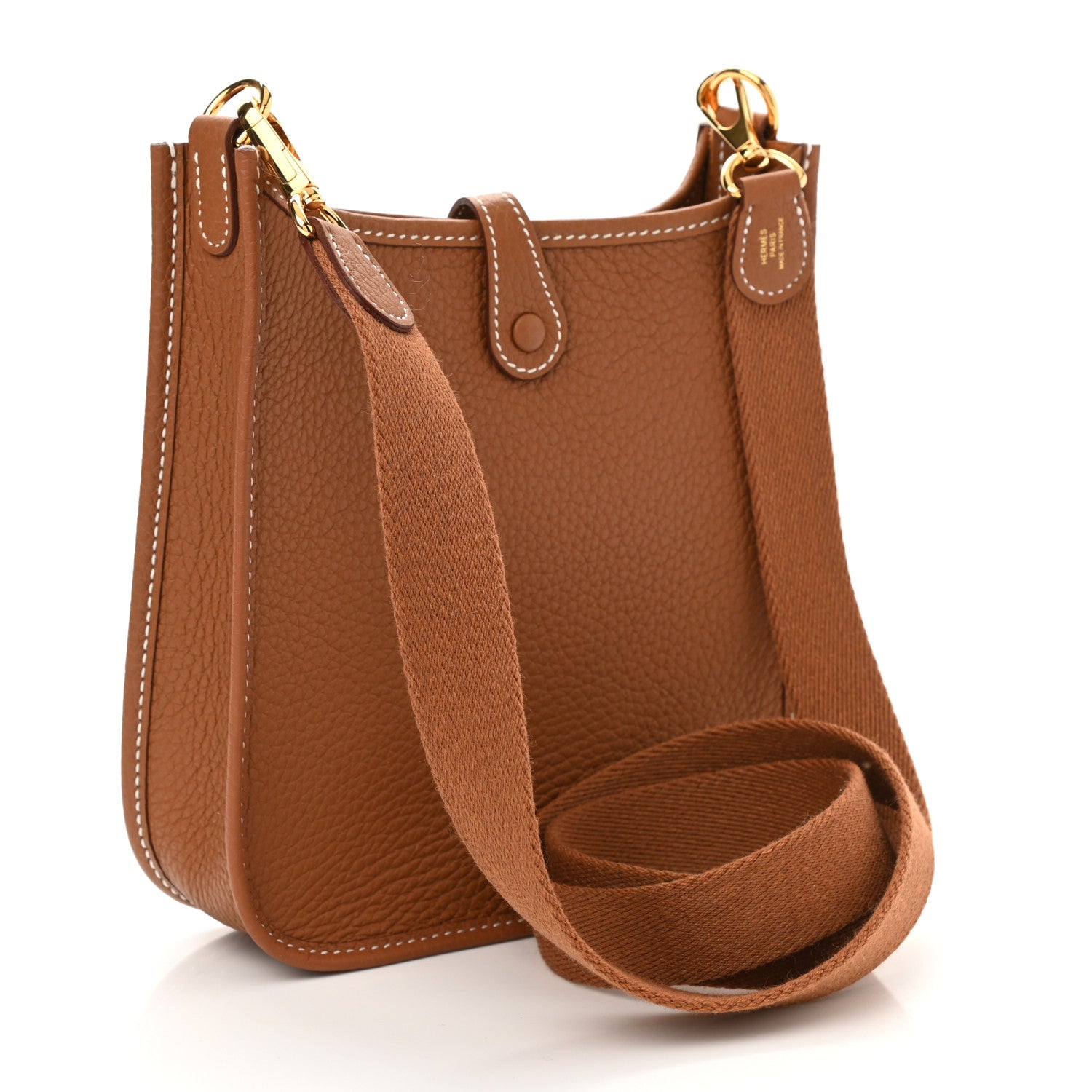 Hermes Taurillon Clemence Evelyne TPM Gold 3 of 11