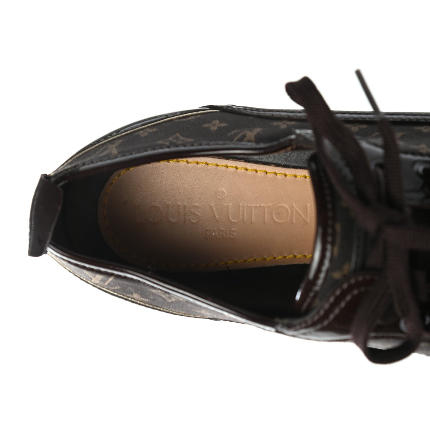 Patent Monogram Globe Trotter Sneakers 37