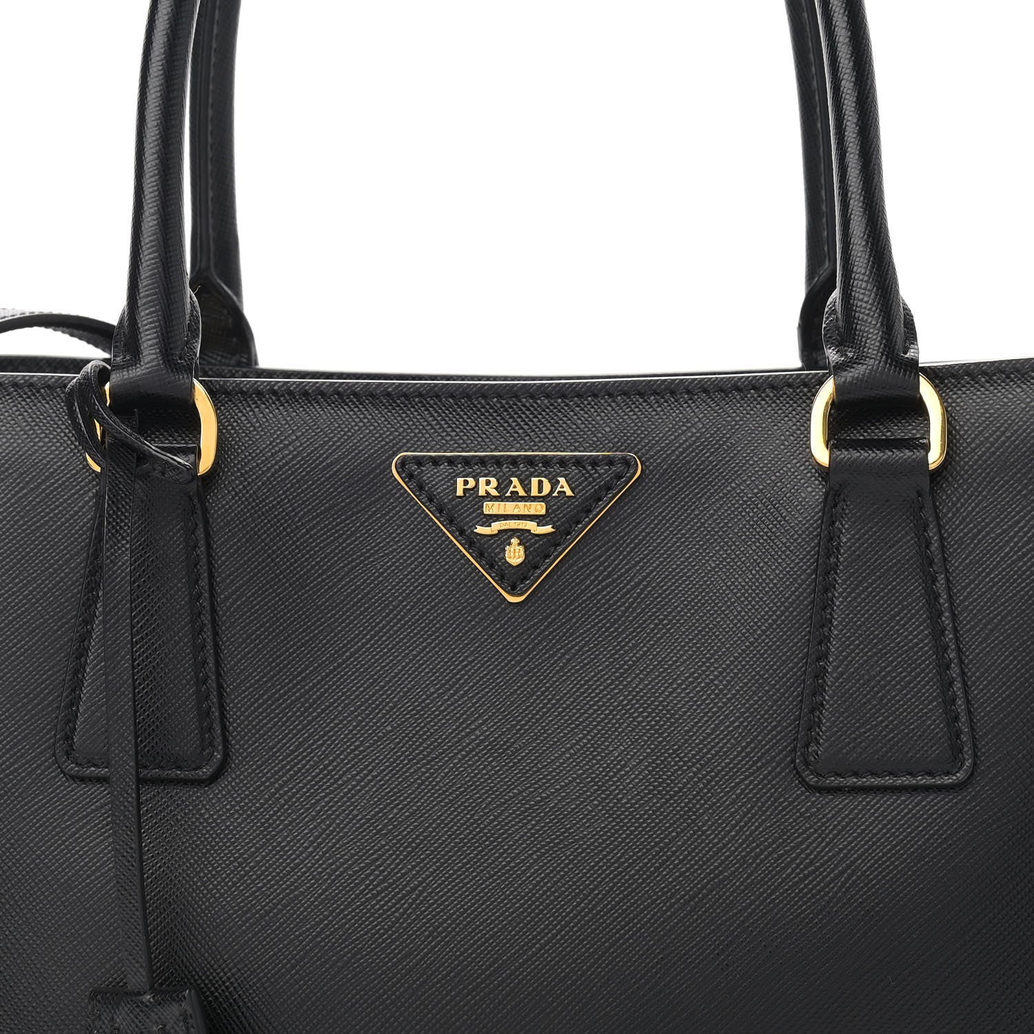 Prada Saffiano Lux Medium Tote Black 8 of 11