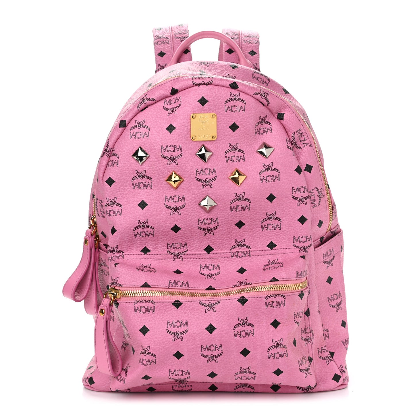 Visetos Medium Sprinkle Stud Stark Backpack Pink