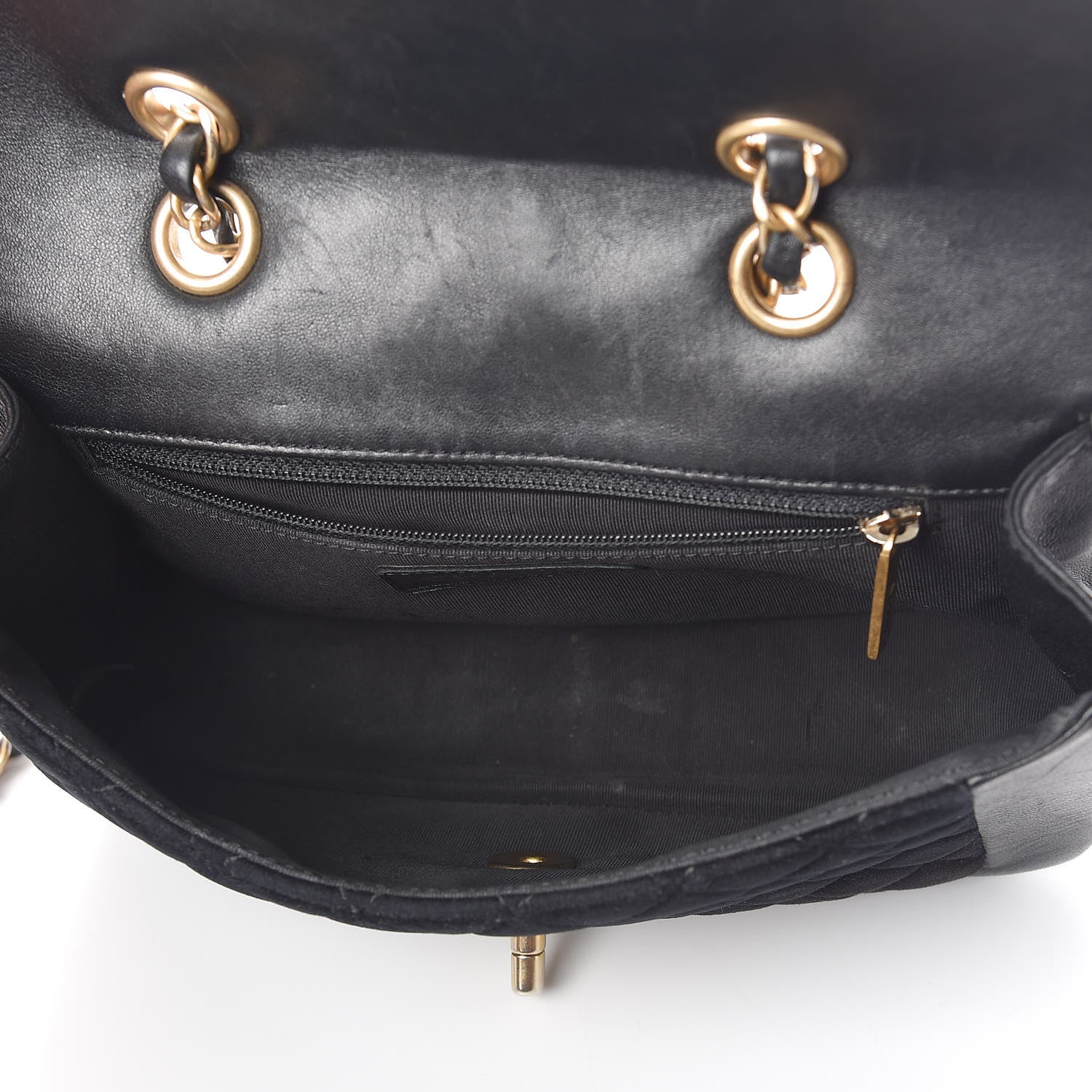 Chanel Metallic Lambskin Velvet Quilted Small Flap Black 5 of 12