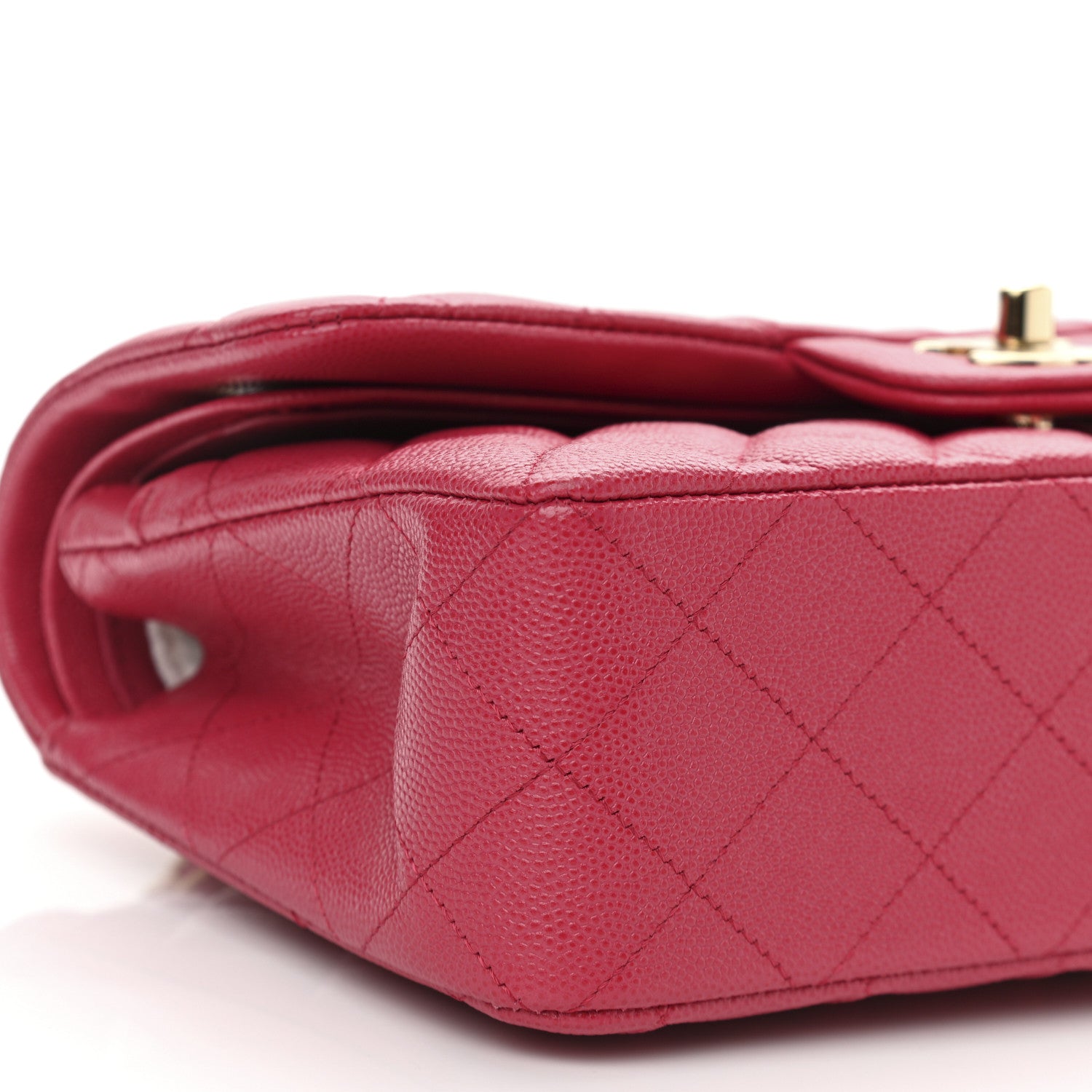 Chanel Caviar Quilted Small Double Flap Dark Pink 9 of 11