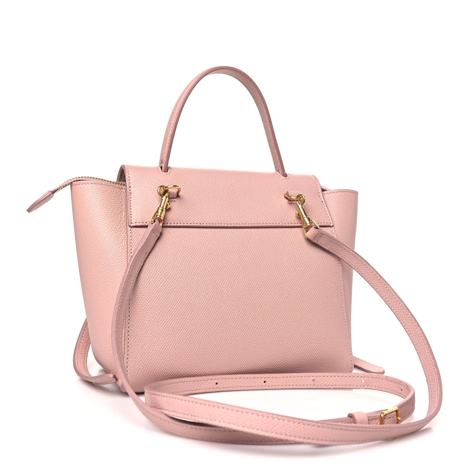 Celine Grained Calfskin Nano Belt Bag Vintage Pink 3 of 8