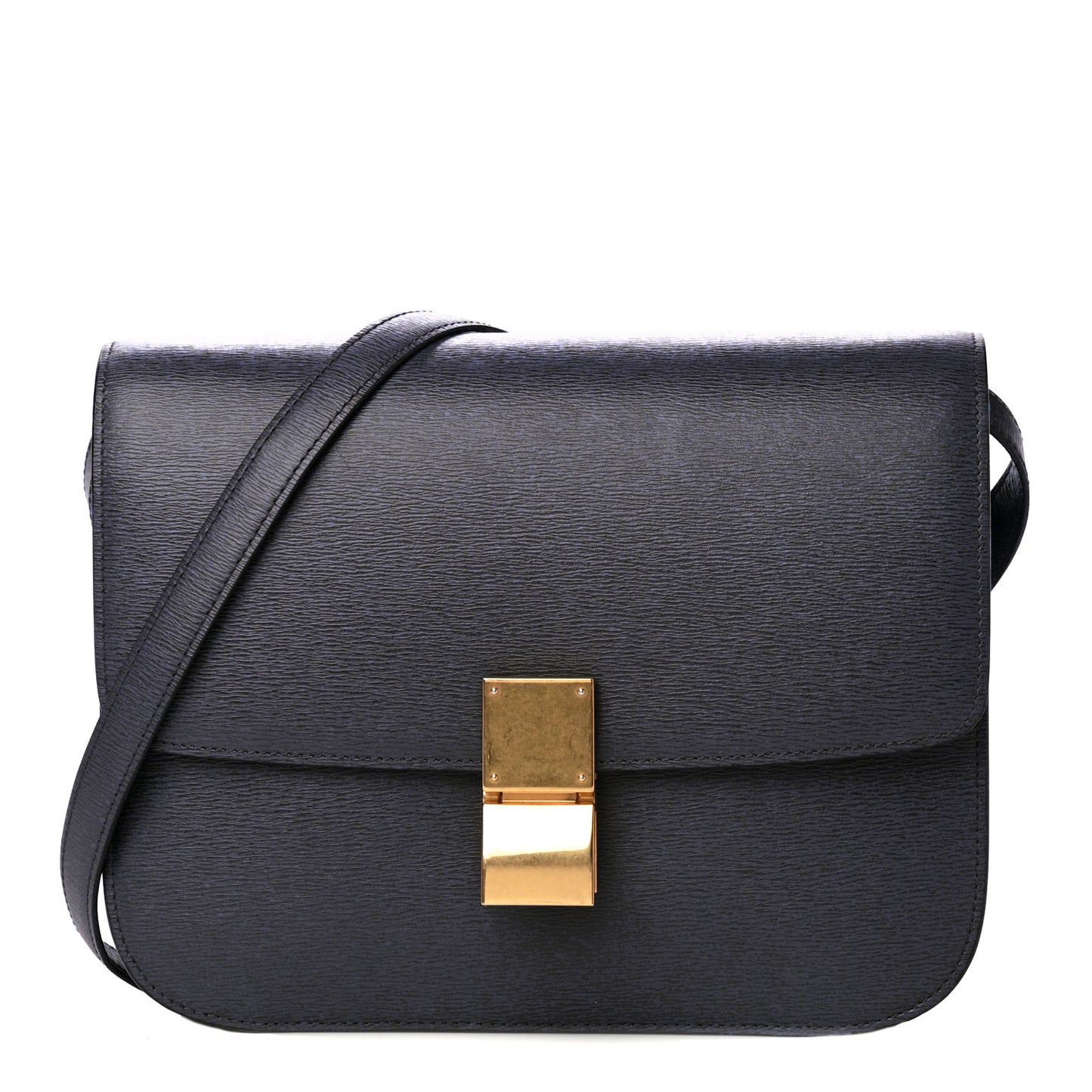 Liege Calfskin Medium Classic Box Flap Bag Liquorice