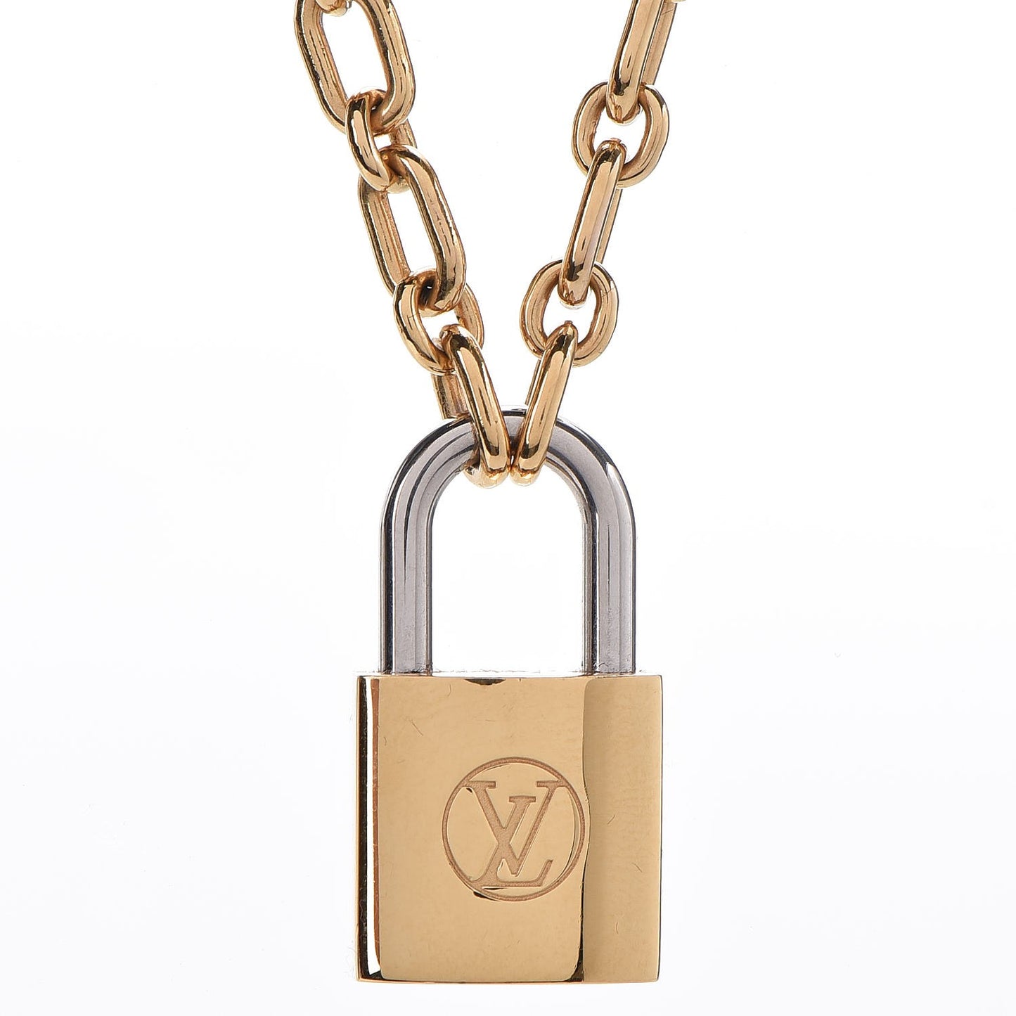 Lock Me Pendant Necklace Gold