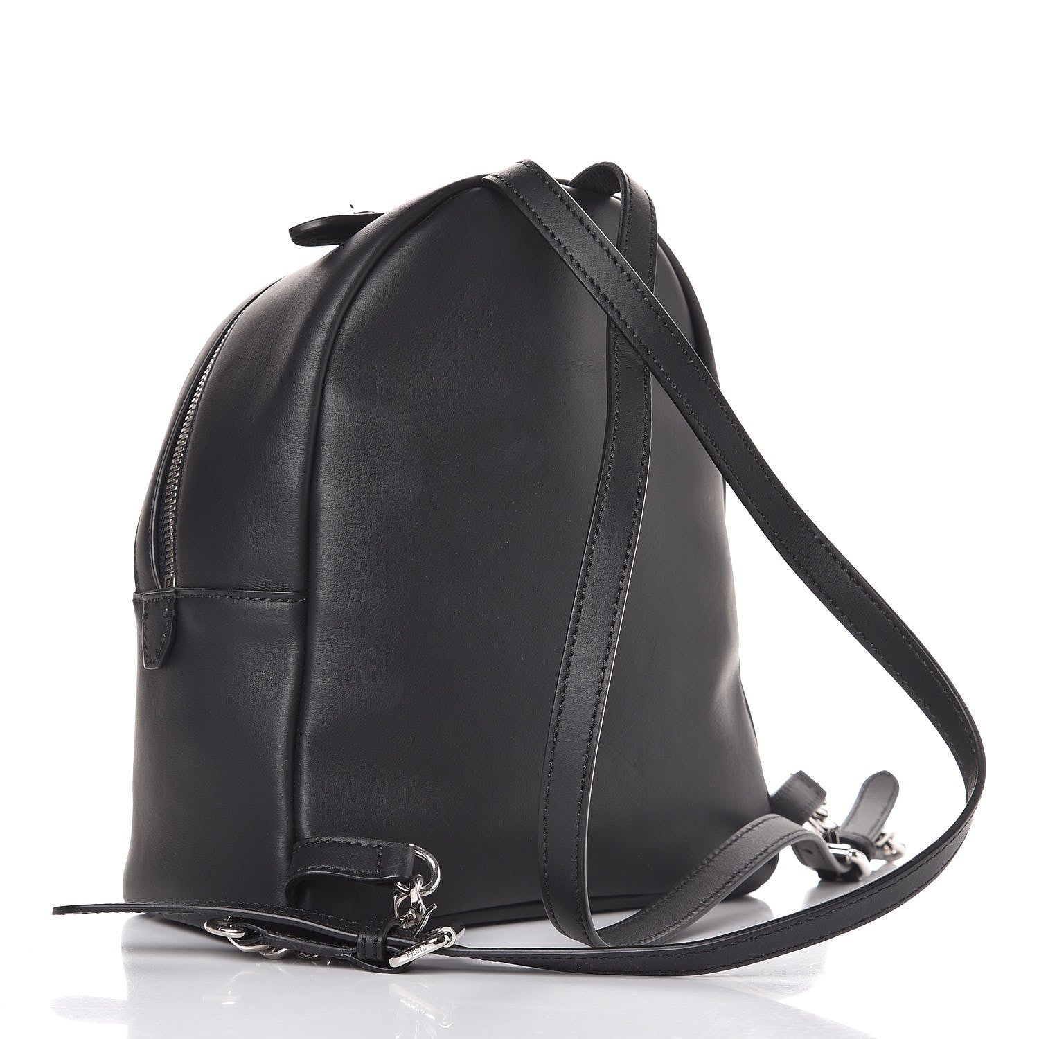 Fendi Vitello Century Fun Fair Metal Studded Mini Backpack Black Multicolor 4 of 19