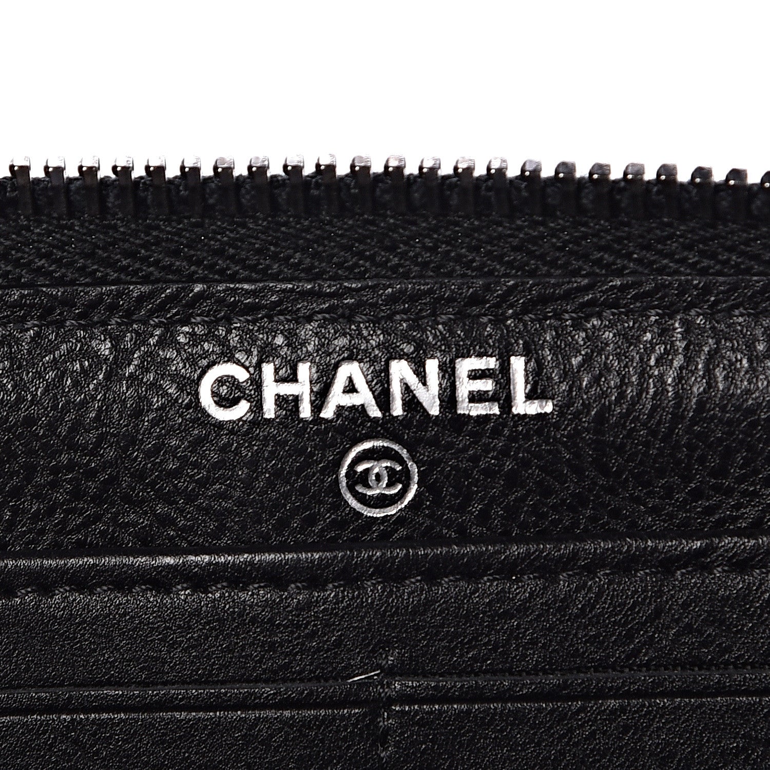 Chanel Calfskin Quilted Boy Chain Large Gusset Zip Around Wallet Black 6 of 9