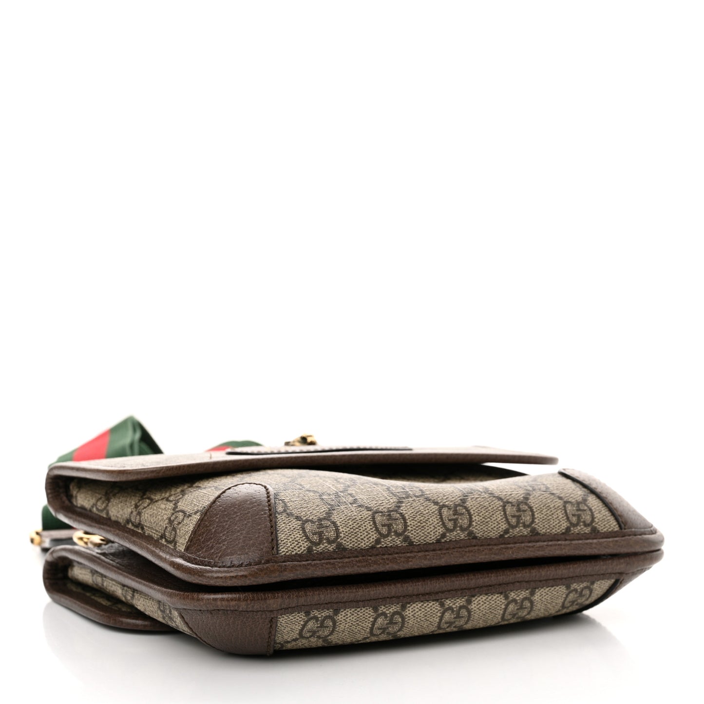 GG Supreme Monogram Web Small Neo Vintage Double Flap Messenger Bag Beige New Acero