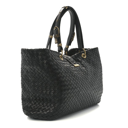 Bottega Veneta Nappa Intrecciato Large Capri Tote Ebano 2 of 11