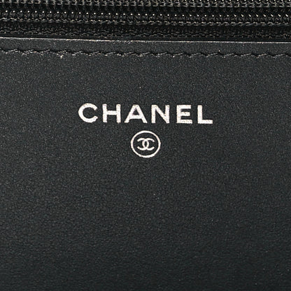 Chanel Caviar Quilted Vintage Mademoiselle Wallet On Chain WOC Black 6 of 10
