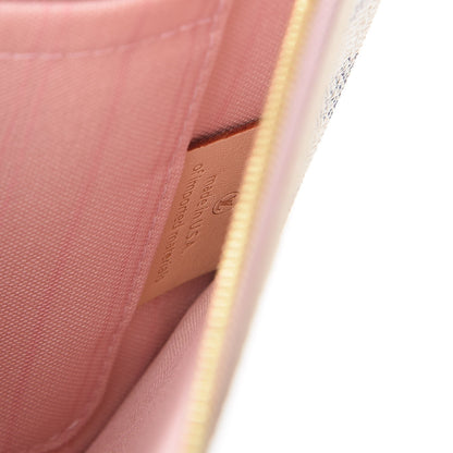Louis Vuitton Damier Azur Neverfull MM GM Pochette Rose Ballerine 7 of 8