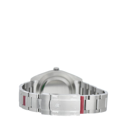 Rolex Stainless Steel 39mm Oyster Perpetual Watch Rhodium 114300 3 of 5