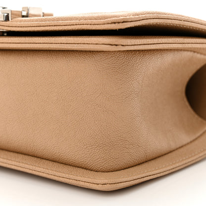 Chanel Caviar Quilted Small Boy Flap Beige 10 of 12