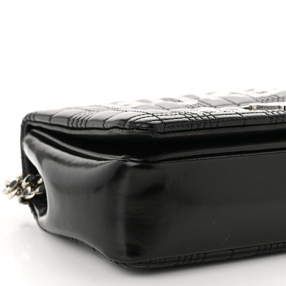 Burberry Patent Quilted Horseferry Print Small Lola Bag Black 8 of 13