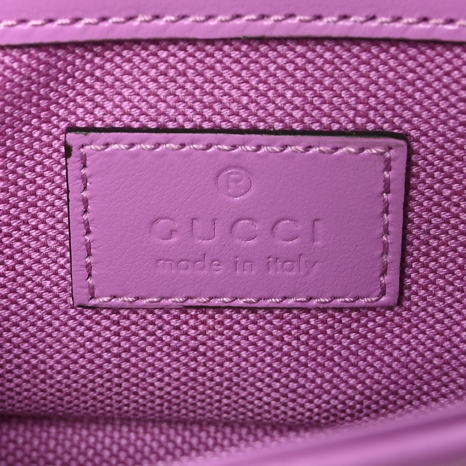Gucci Monogram Super Mini GG Marmont Shoulder Bag Lilac Yellow 6 of 11