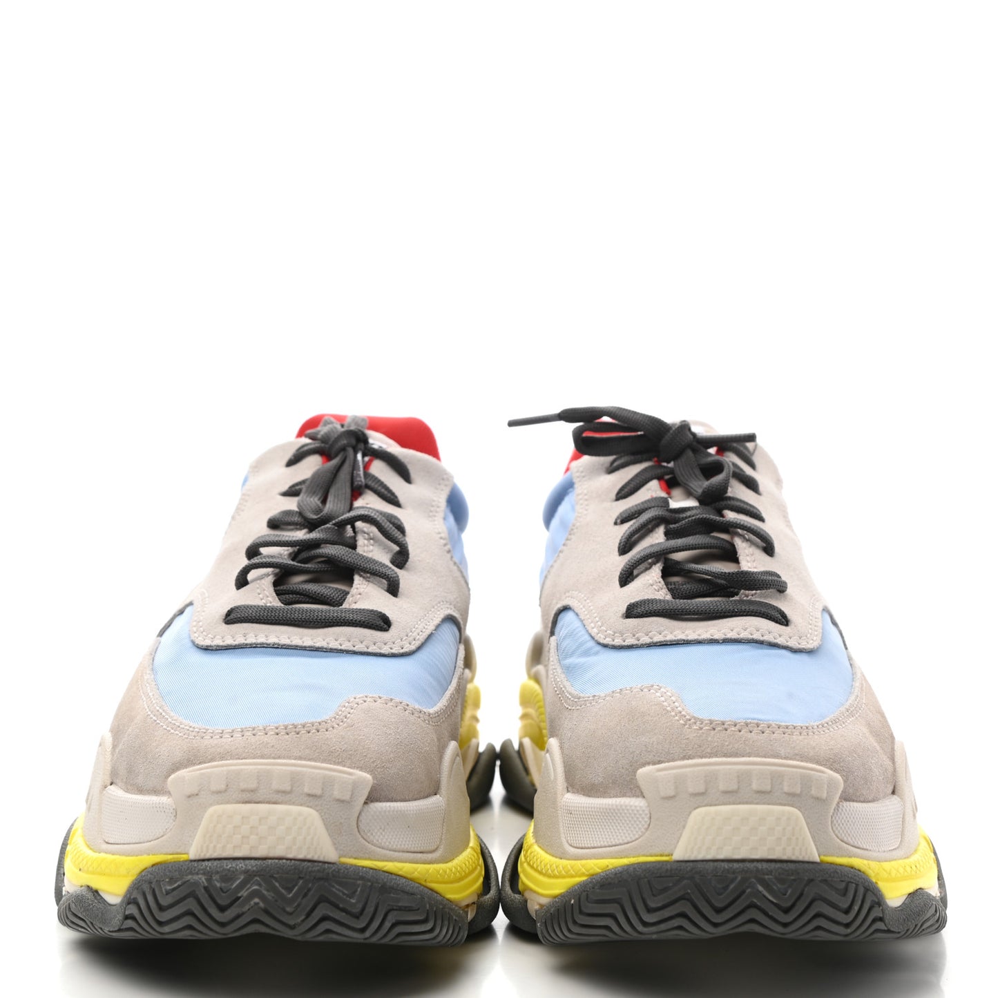 Nylon Suede Womens Triple S 2.0 Sneakers 42 Gris Bleu Rouge