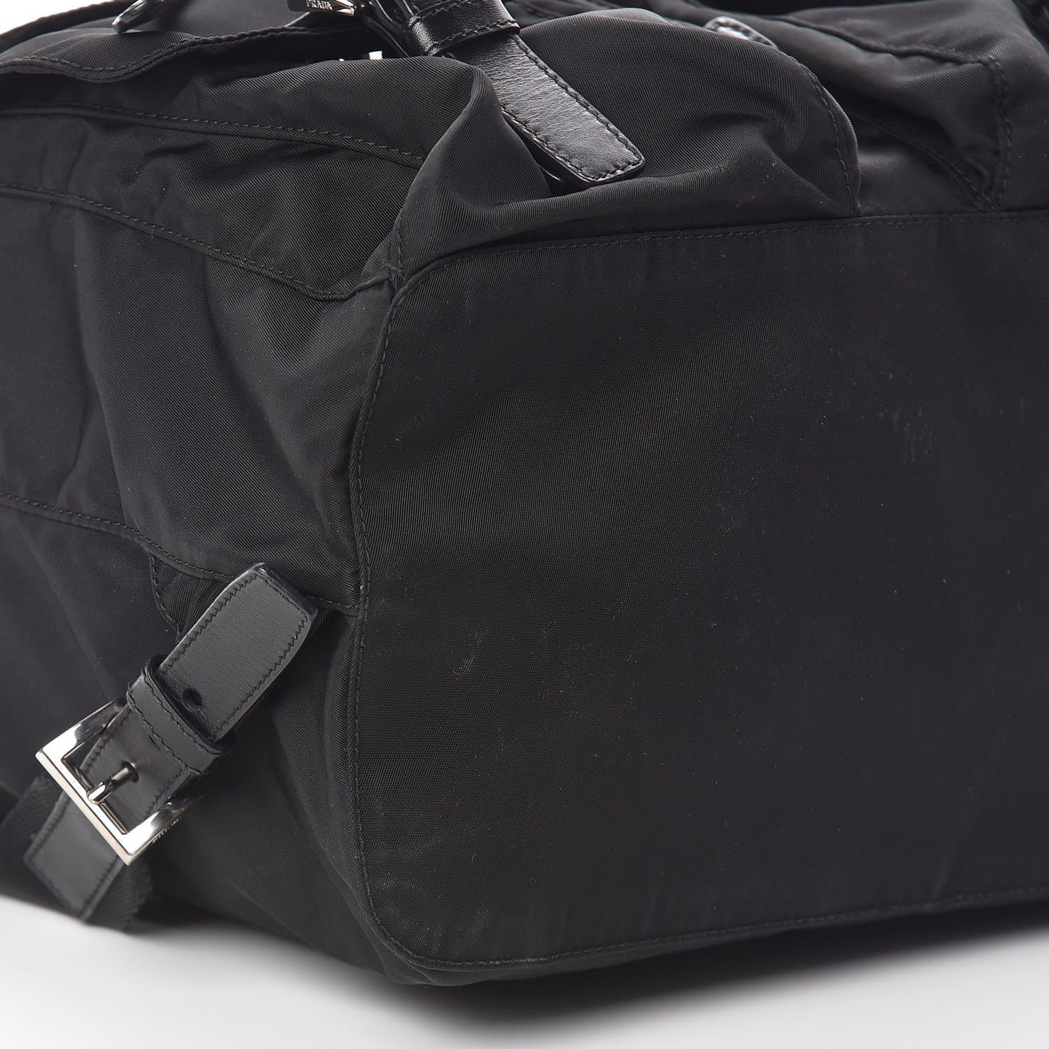 Prada Nylon Vela Medium Backpack Black 7 of 10