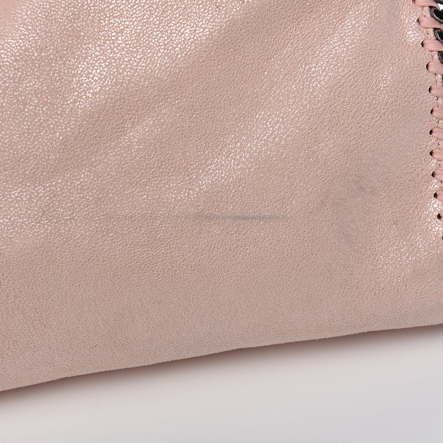Shaggy Deer Mini Falabella Fold Over Tote Powder
