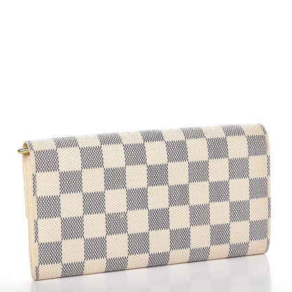 Louis Vuitton Damier Azur Sarah Wallet 3 of 8