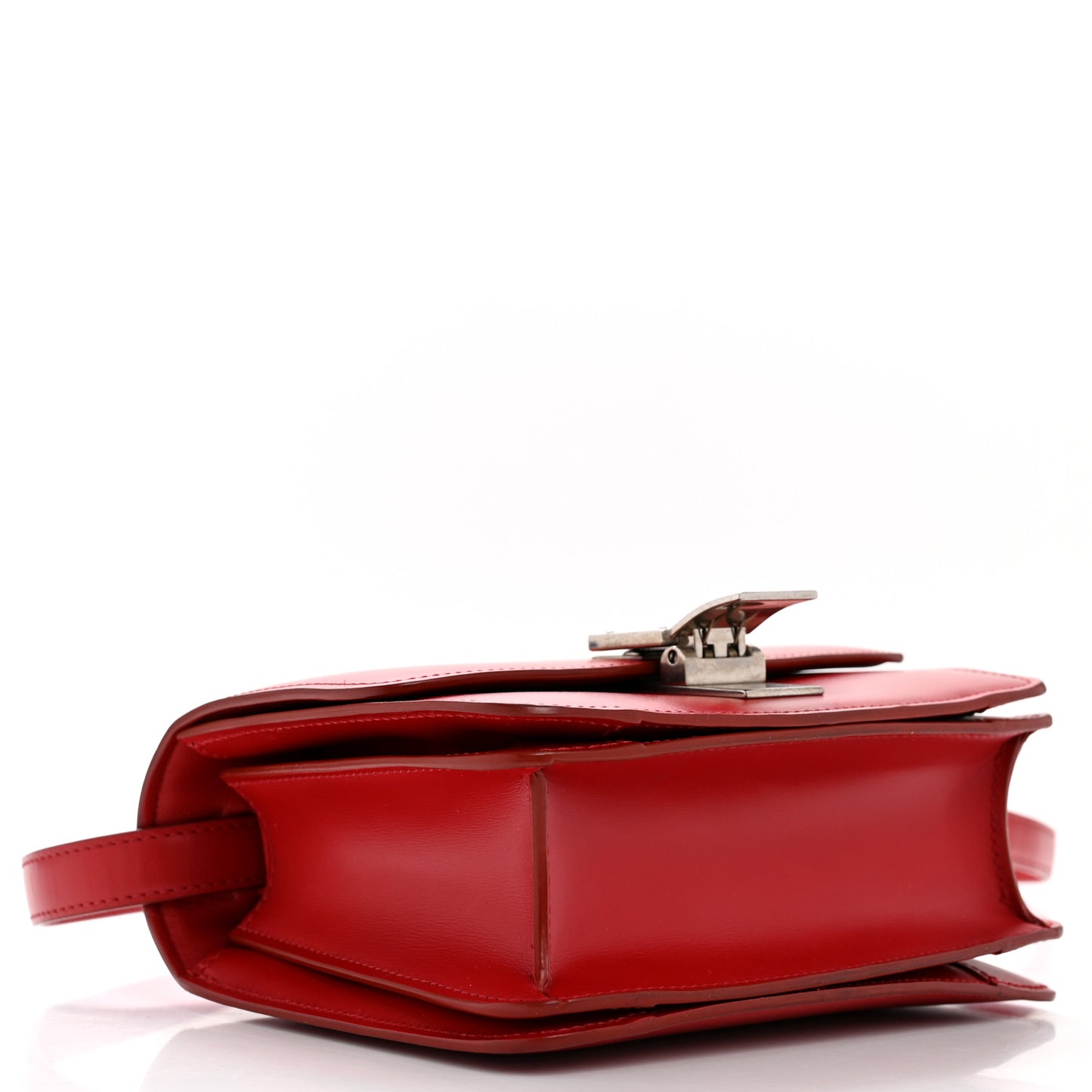 Box Calfskin Small Classic Box Flap Bag Red