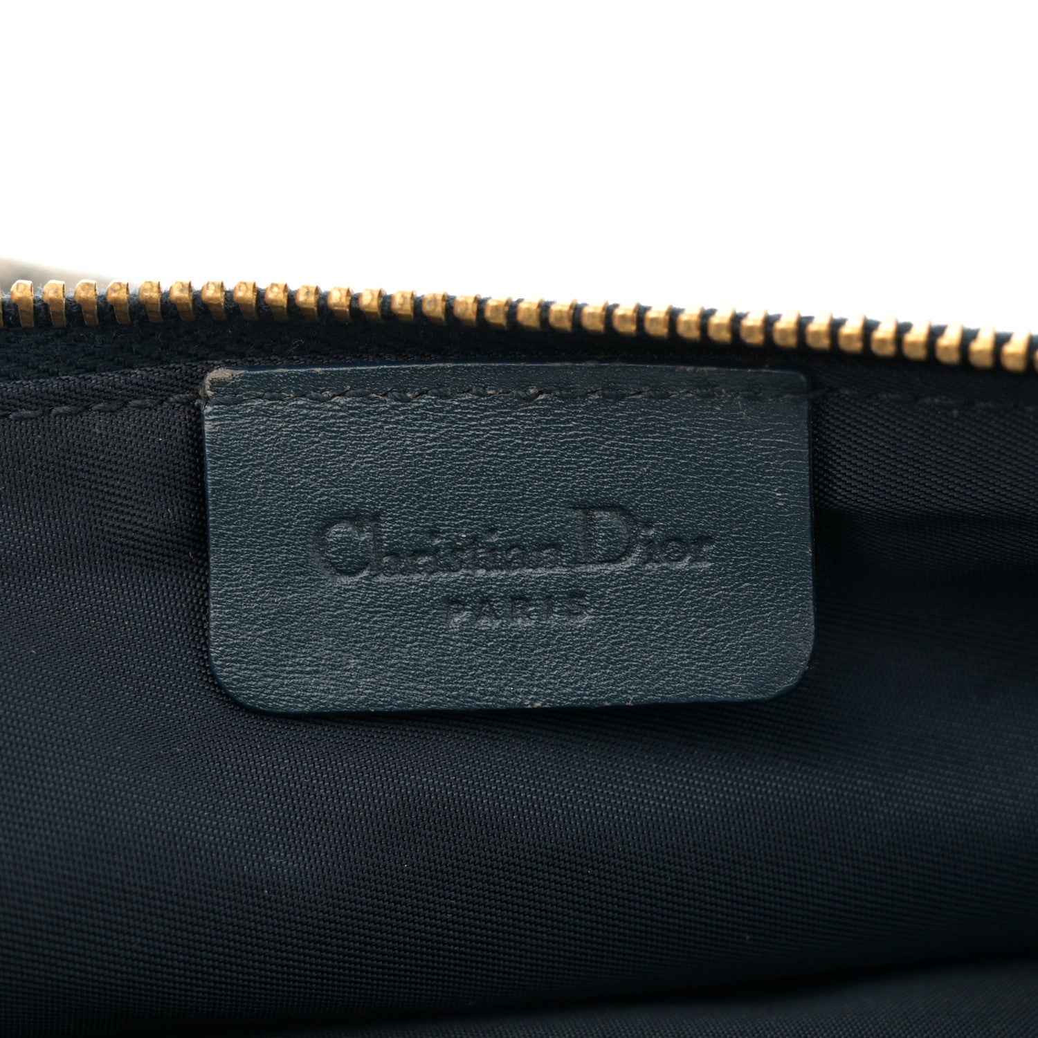 Christian Dior Monogram Mini Saddle Pochette Navy 6 of 11