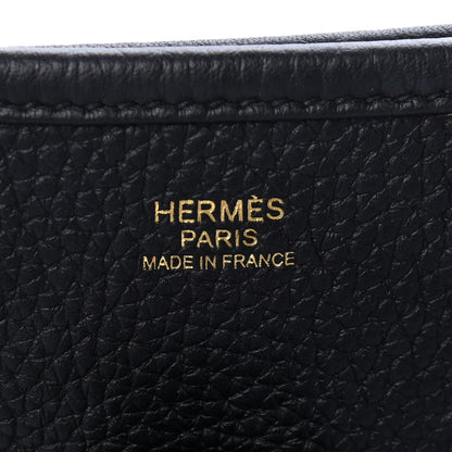 Hermes Taurillon Clemence Evelyne III PM Black 6 of 9
