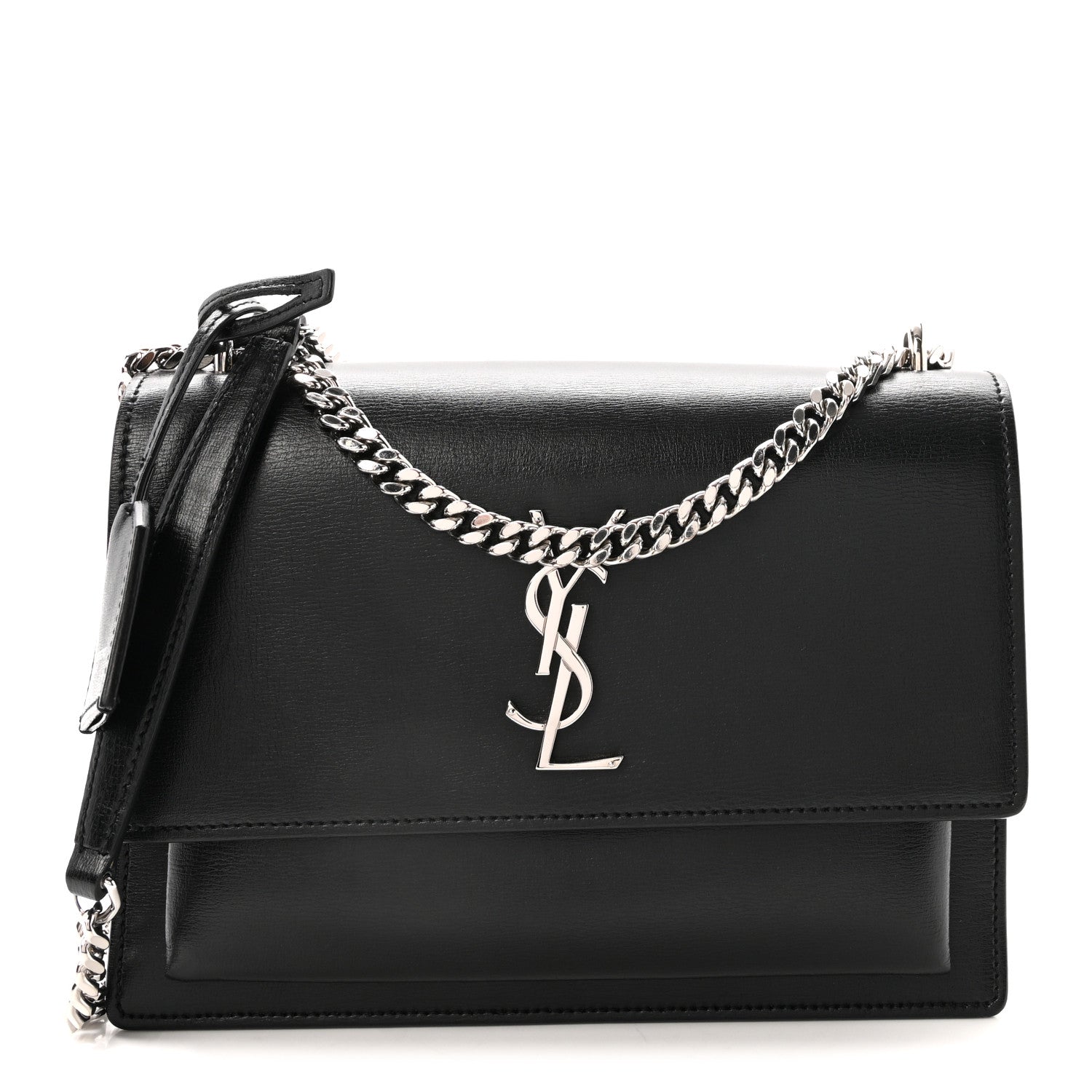 Saint Laurent Calfskin Medium Monogram Sunset Black 1 of 10