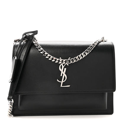 Saint Laurent Calfskin Medium Monogram Sunset Black 1 of 10