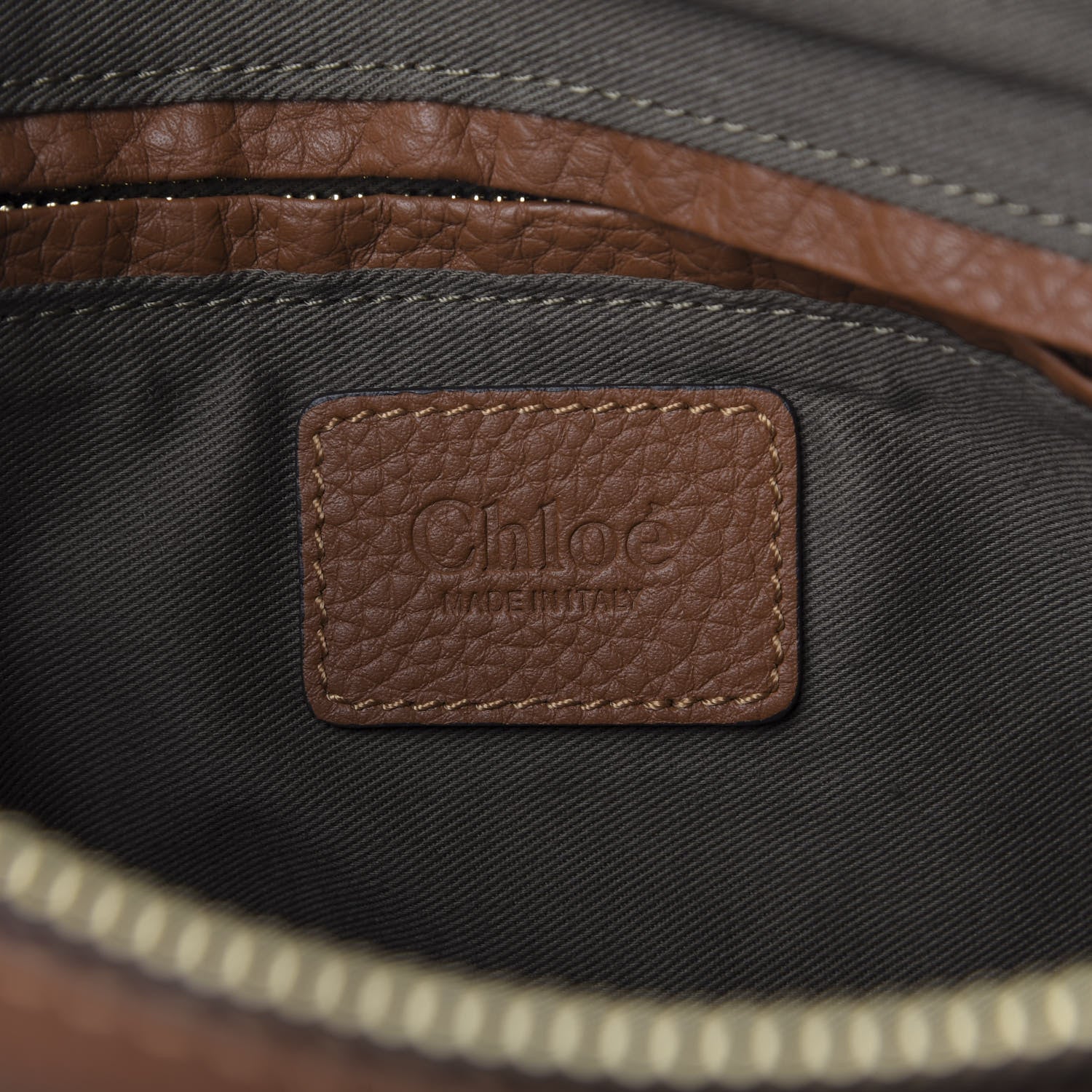 Chloe Calfskin Medium Marcie Satchel Tan 9 of 10