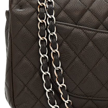 Chanel Caviar Quilted Medium Double Flap Brown 33 of 33