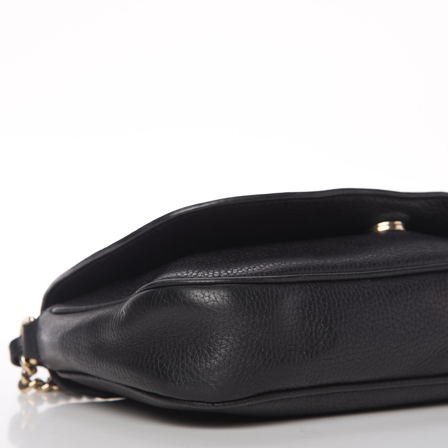 Gucci Pebbled Calfskin Medium Soho Flap Crossbody Black 6 of 11