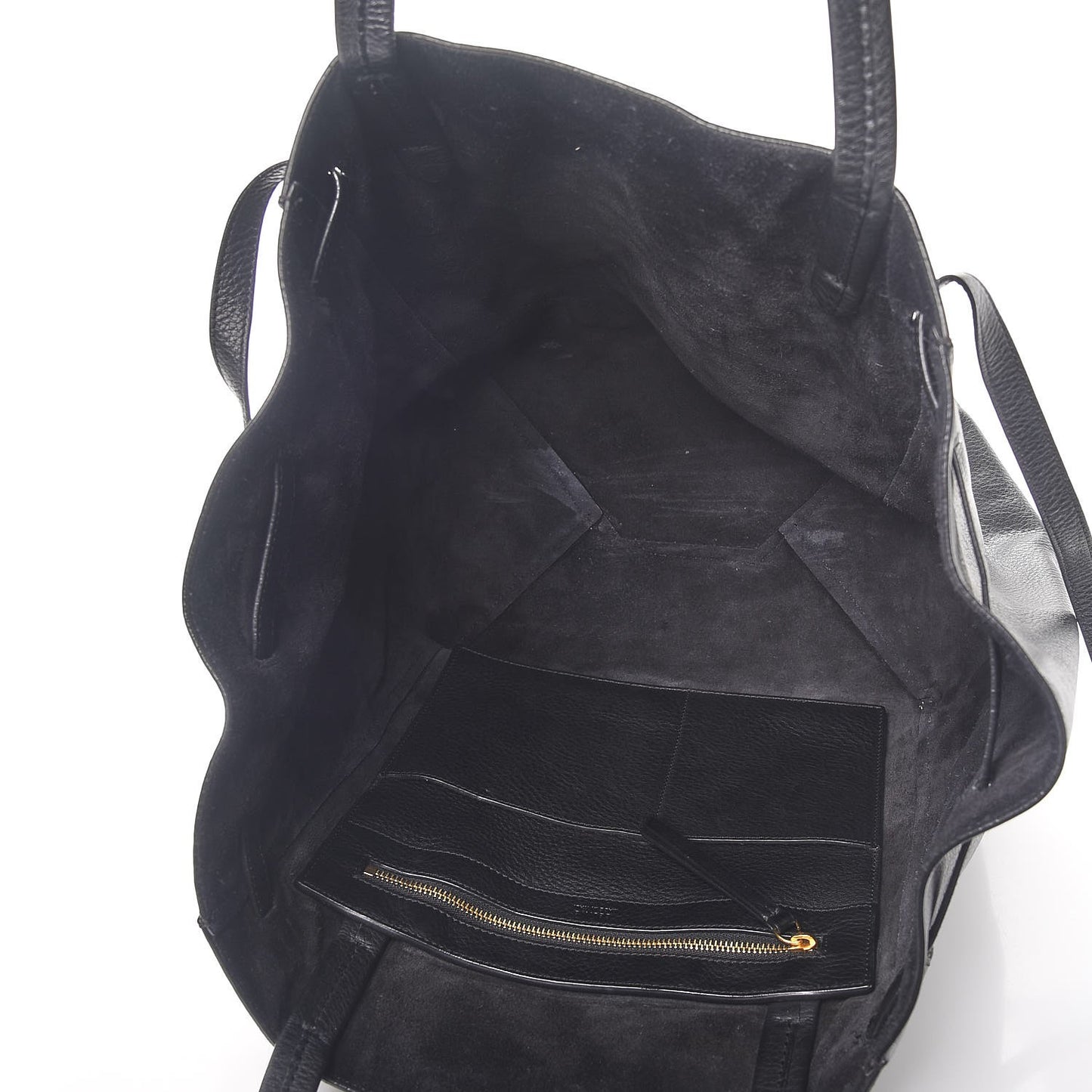 Soft Grained Calfskin Small Belt Cabas Phantom Black