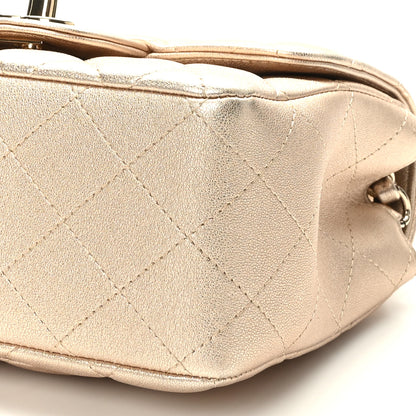 Chanel Metallic Lambskin Quilted Mini Square Flap Gold 9 of 10