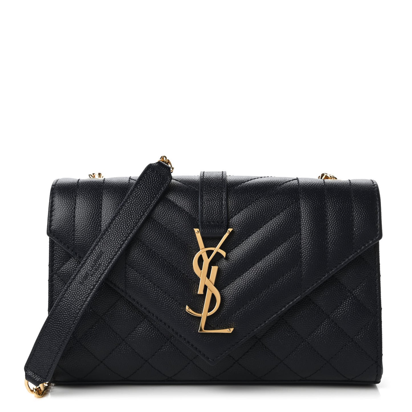 Grain De Poudre Textured Mixed Matelasse Triquilt Small Monogram Satchel Navy Blue