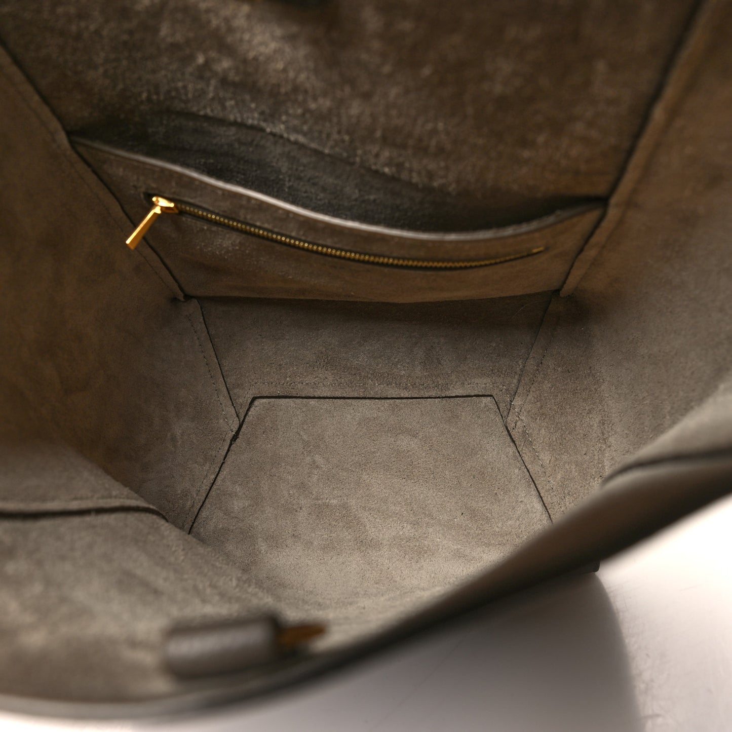 Soft Grained Calfskin Small Sangle Bucket Bag Taupe