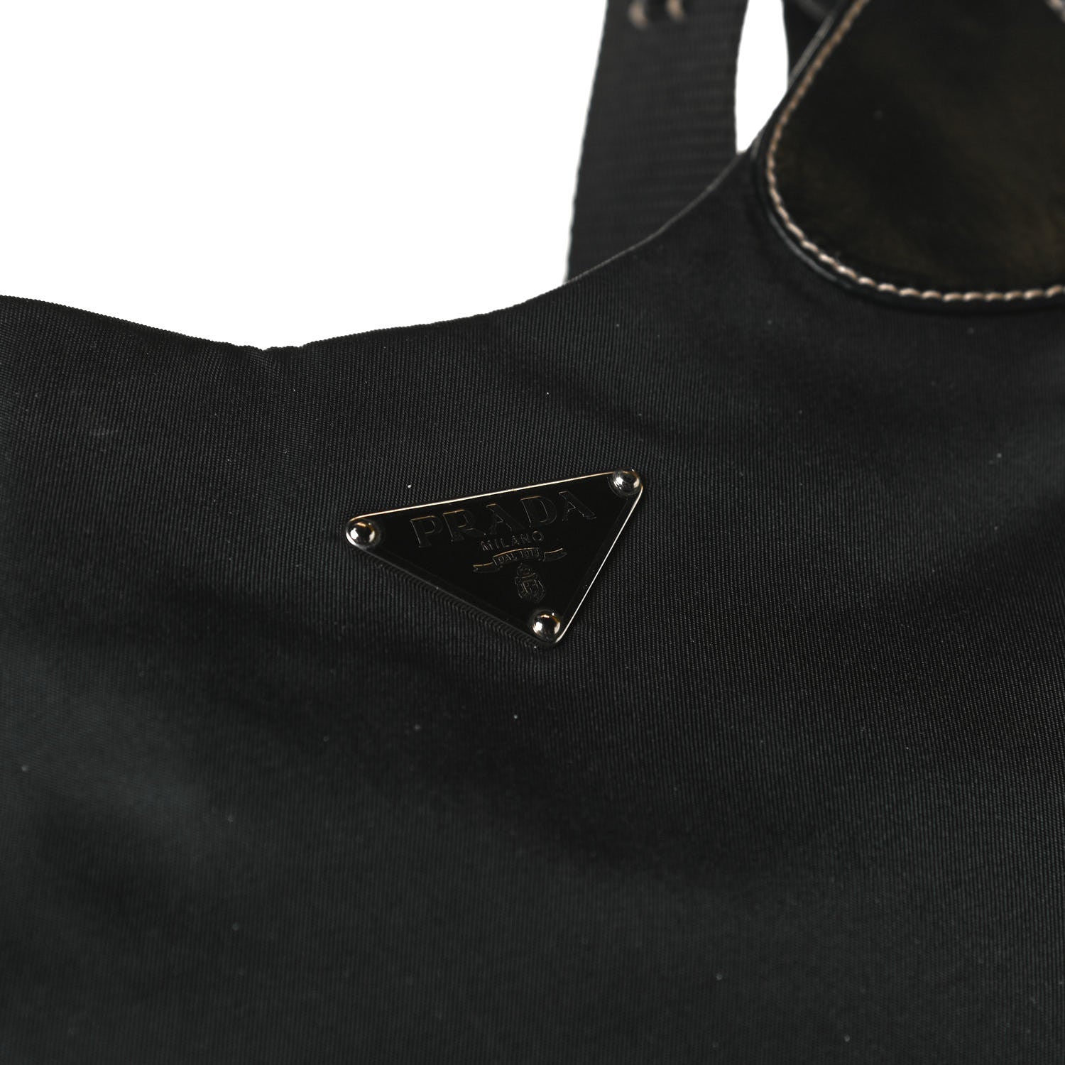 Prada Tessuto Nylon Hobo Black 14 of 16