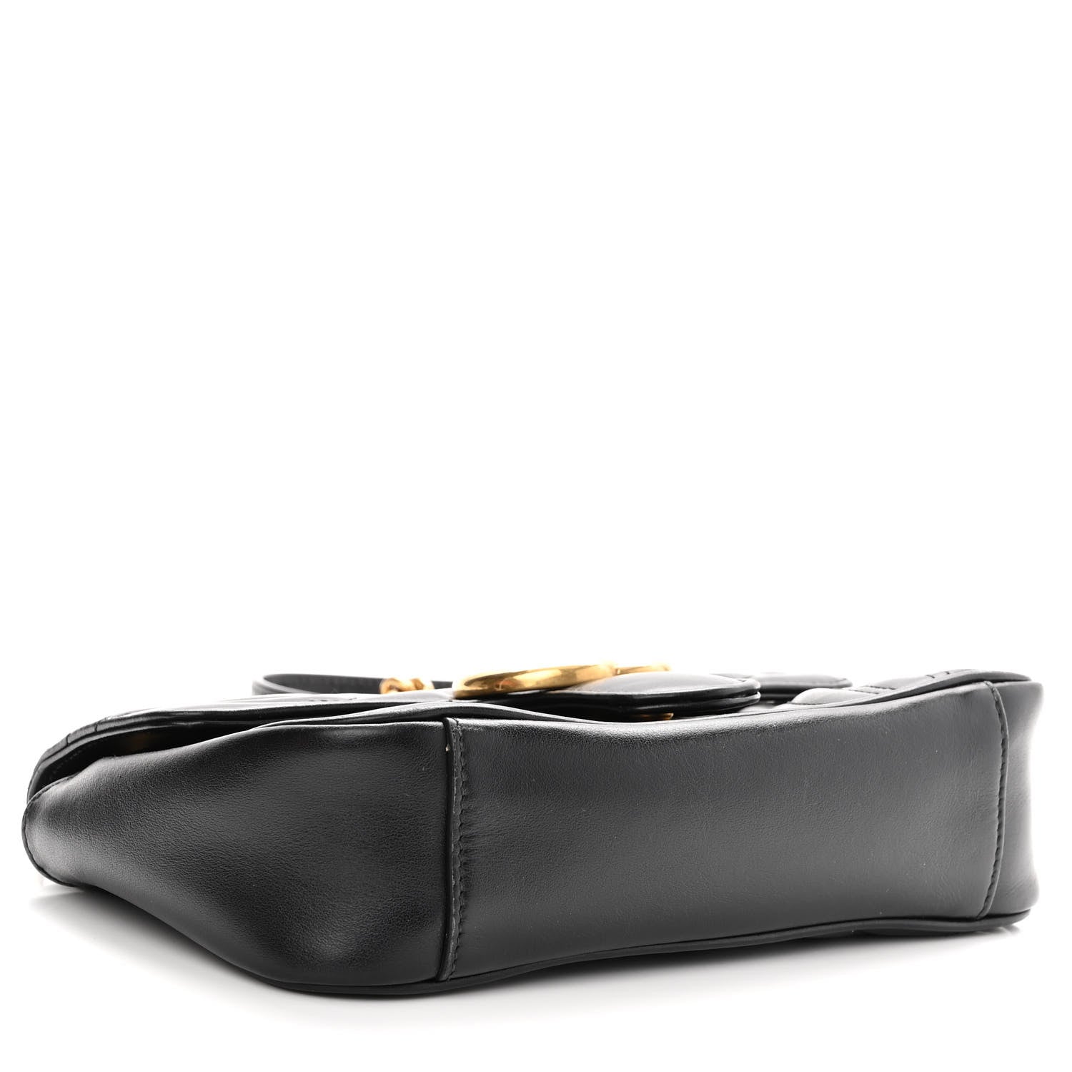 Gucci Calfskin Matelasse Mini GG Marmont Shoulder Bag Black 4 of 10