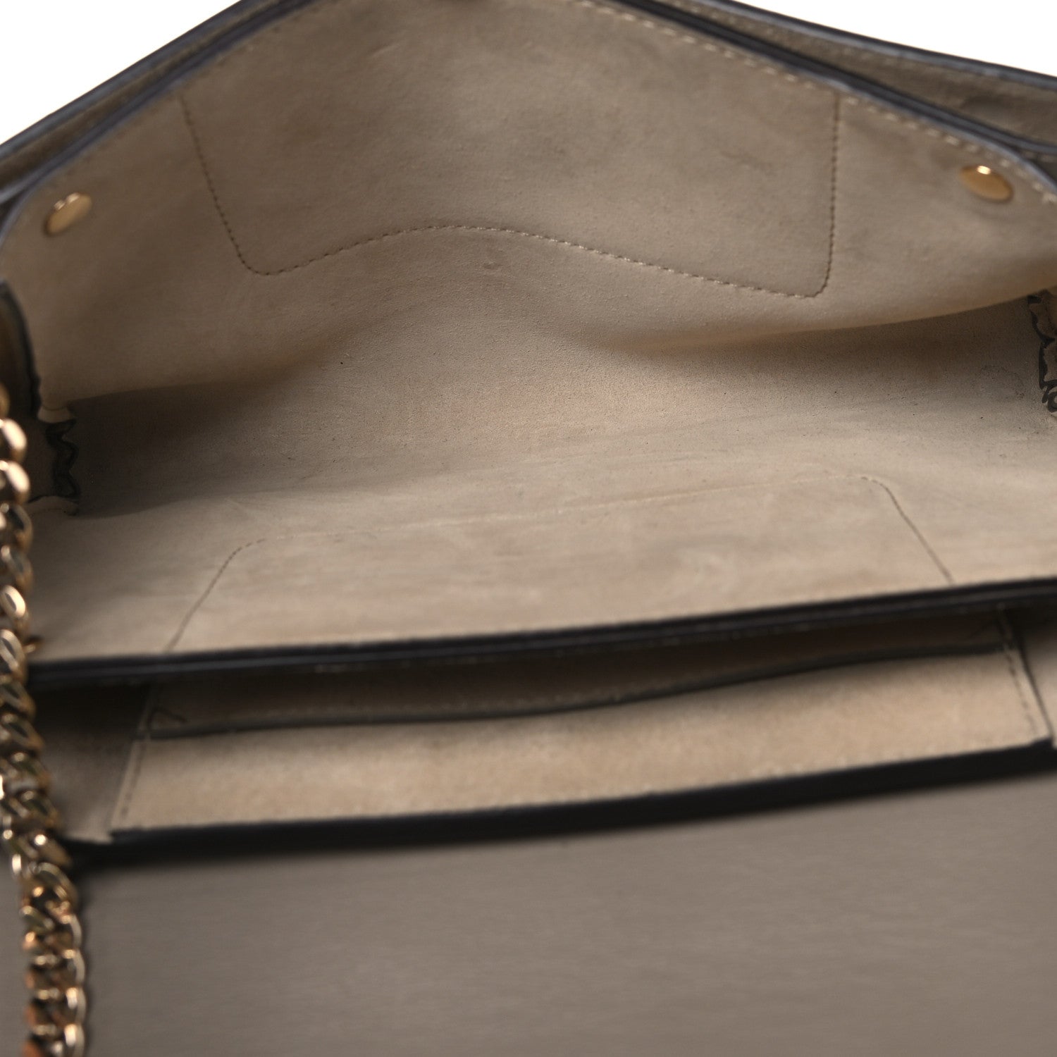 Chloe Suede Calfskin Small Faye Shoulder Bag Motty Grey 5 of 21