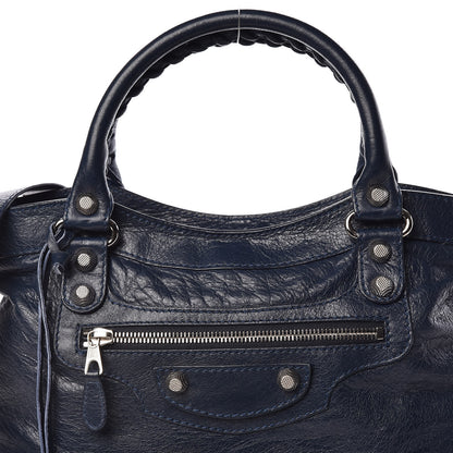 Balenciaga Agneau Giant 12 Silver Hardware Town Bleu Obscur 10 of 10