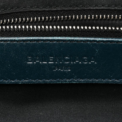 Balenciaga Chevre Silver Metallic Edge Hardware City Bleu Paon 7 of 11