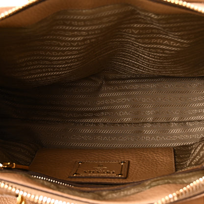 Prada Vitello Daino Shopping Satchel Caramel 5 of 9