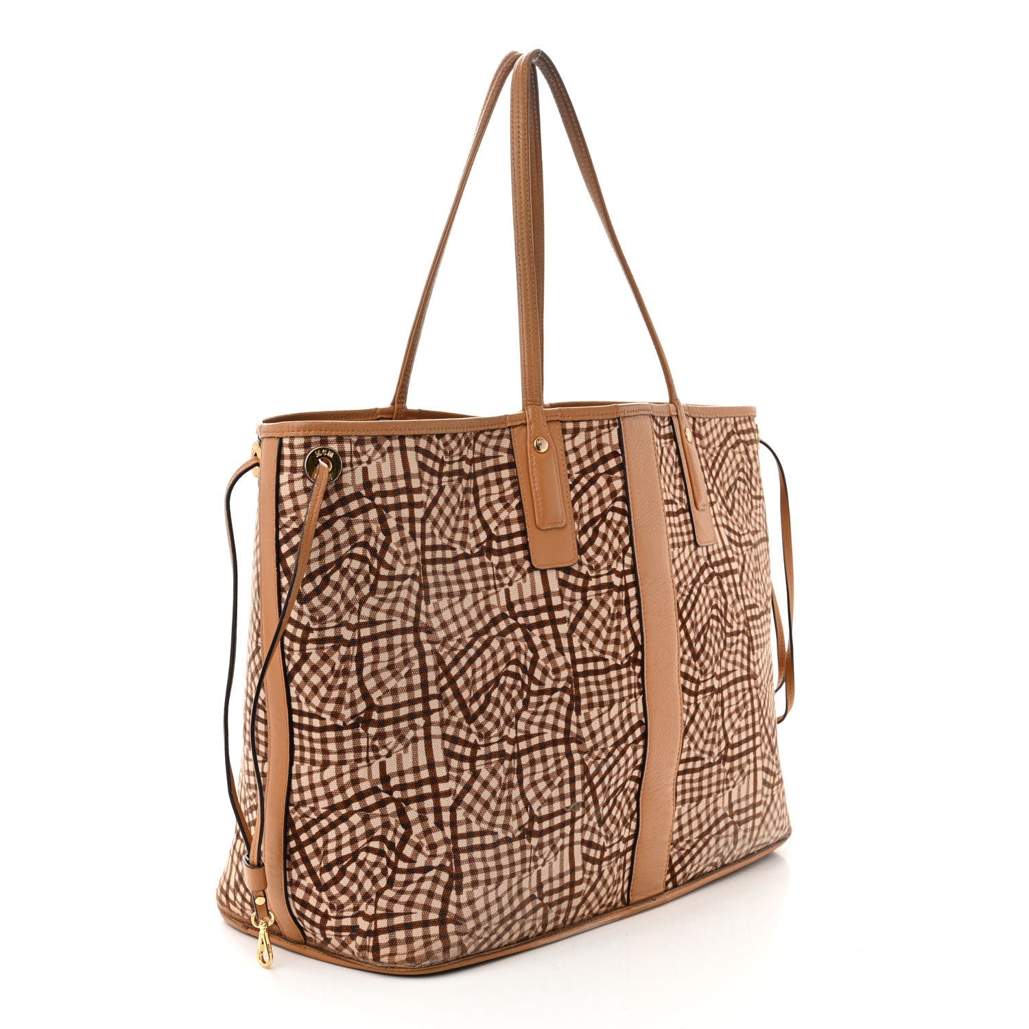 MCM Visetos Large Liz Reversible Shopper Tote Cognac 5 of 24